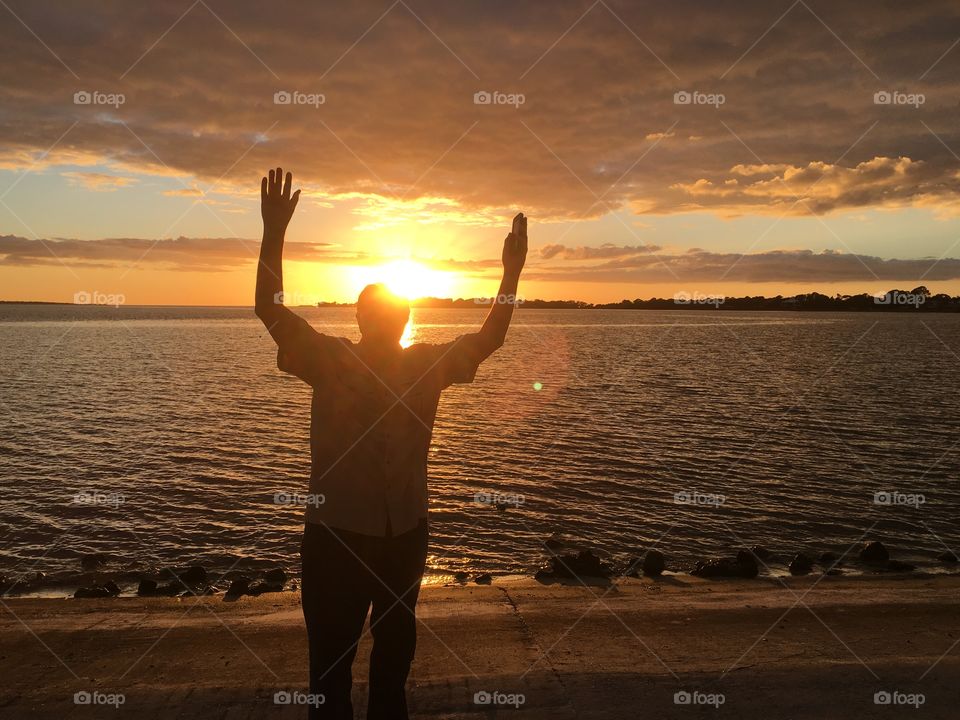 Sunset, Beach, Water, Sun, Dawn
