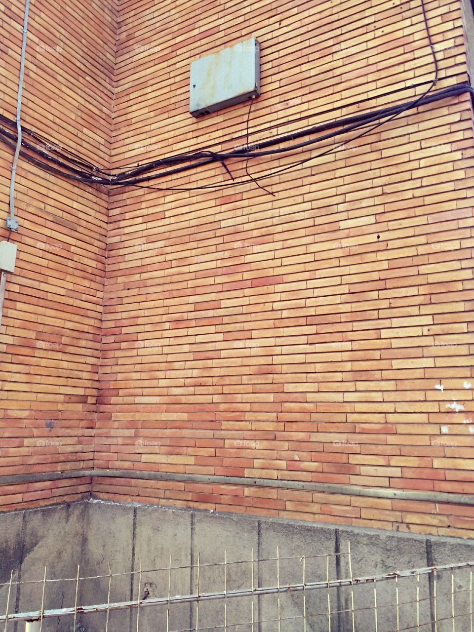 Brick wall close-up building
