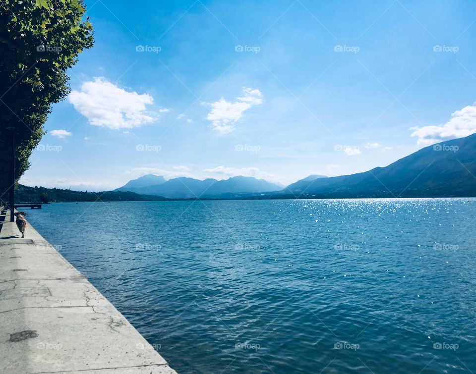 Bourget lake, France