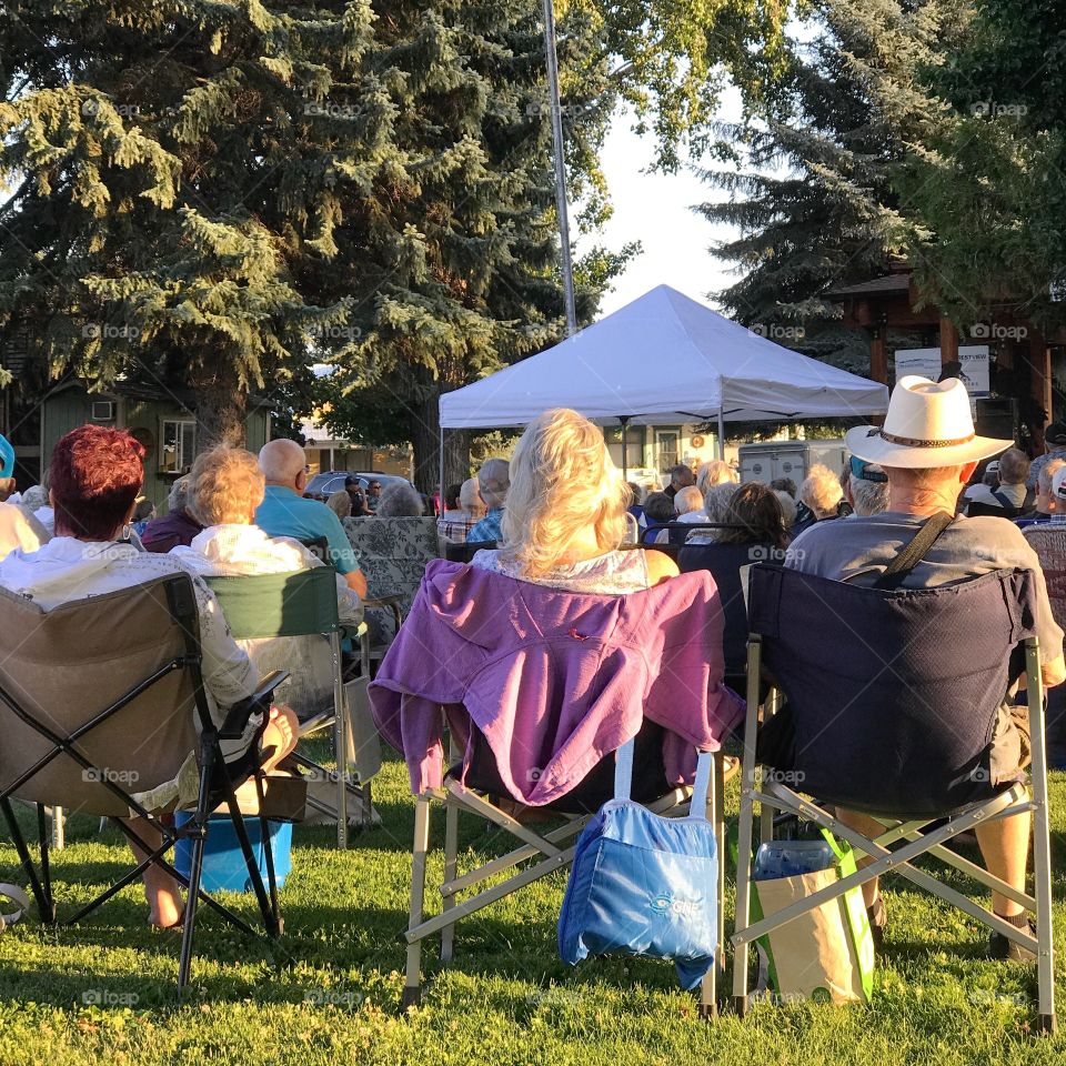 Summer outdoor concert