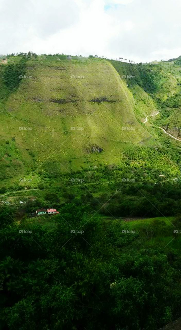 A FACE IN THE MOUNTAINS.