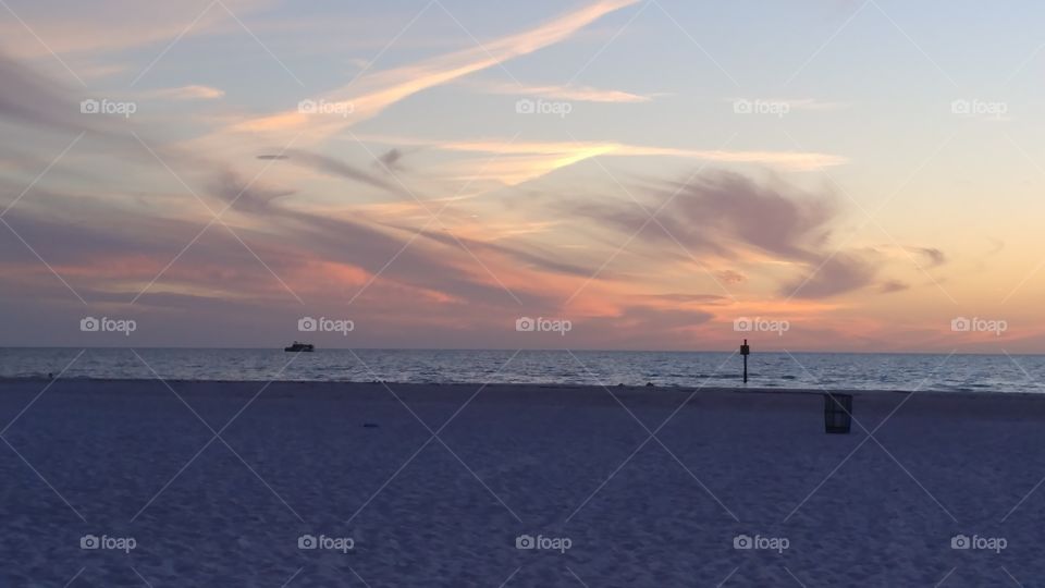 Clearwater FL sunset Beach