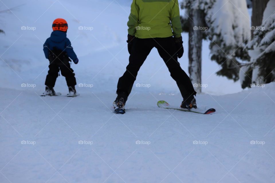 Skiing with a kid