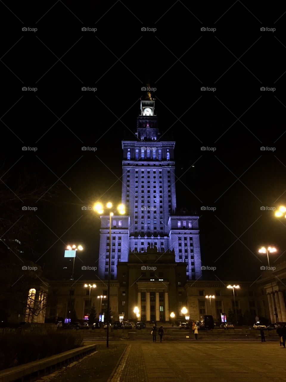 Palace of culture and education in Warsaw 