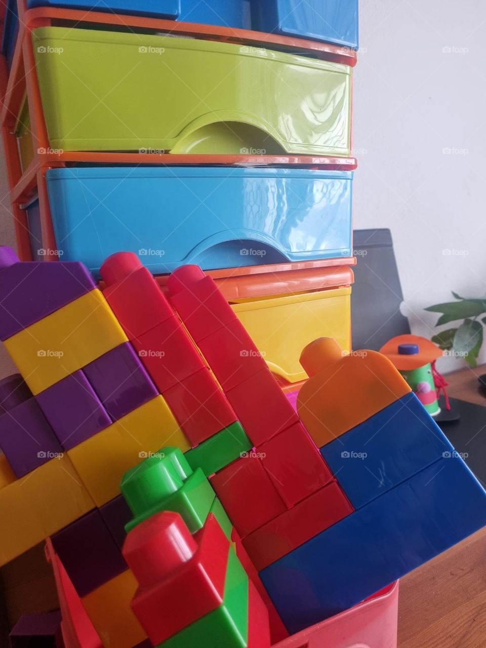 Improvised studio for the "power of colors" contest