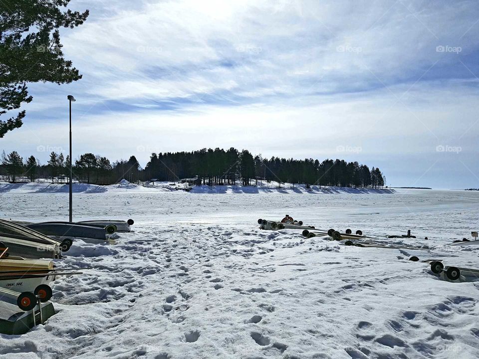 in Luleå archipelago one day in april