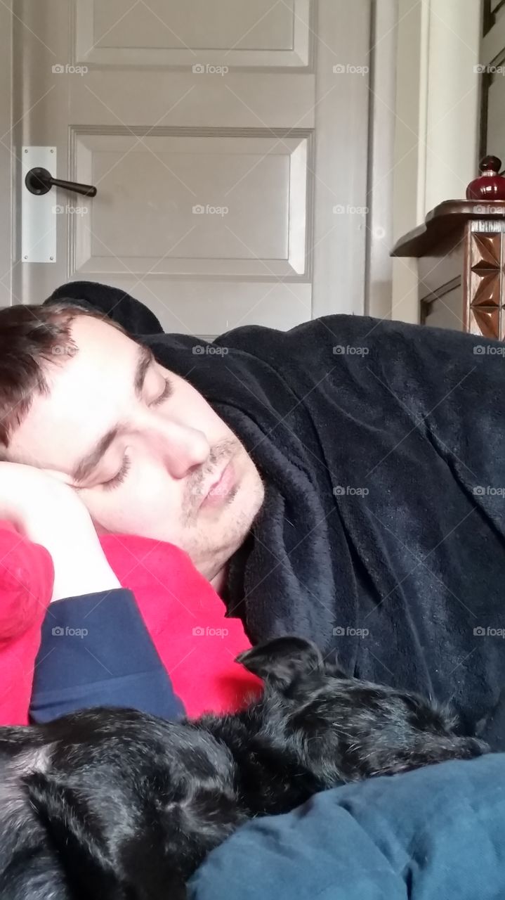 my husband sleeps