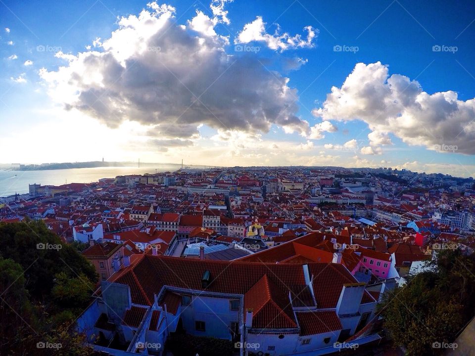 Rooftops of Lisbon Portugal