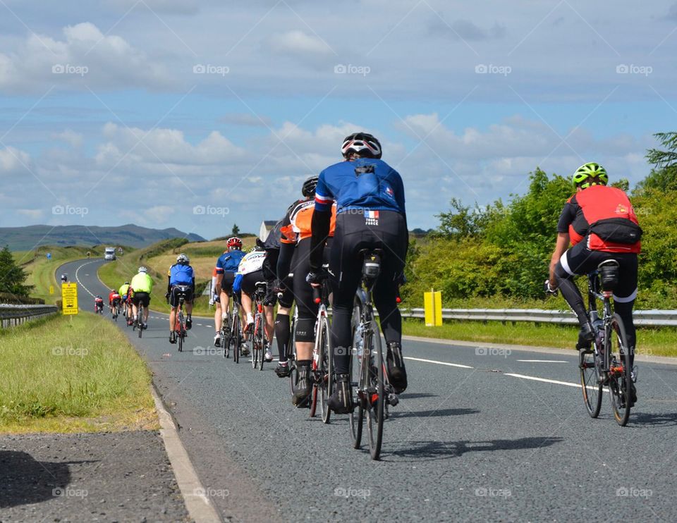 Cycling on the path of the Tour de France