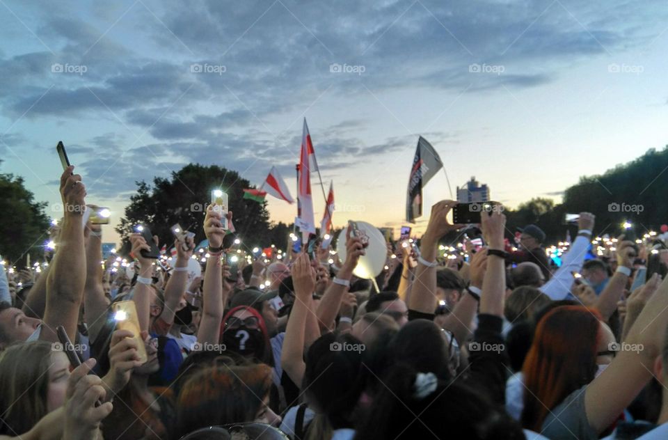 people concert demonstration