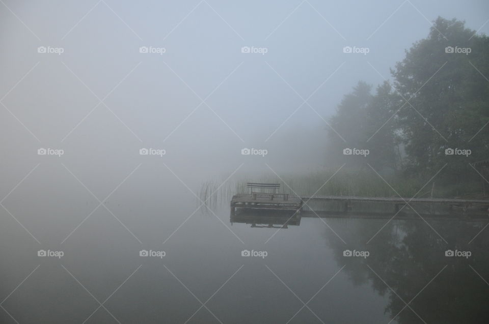 Fog, Water, Mist, Lake, River