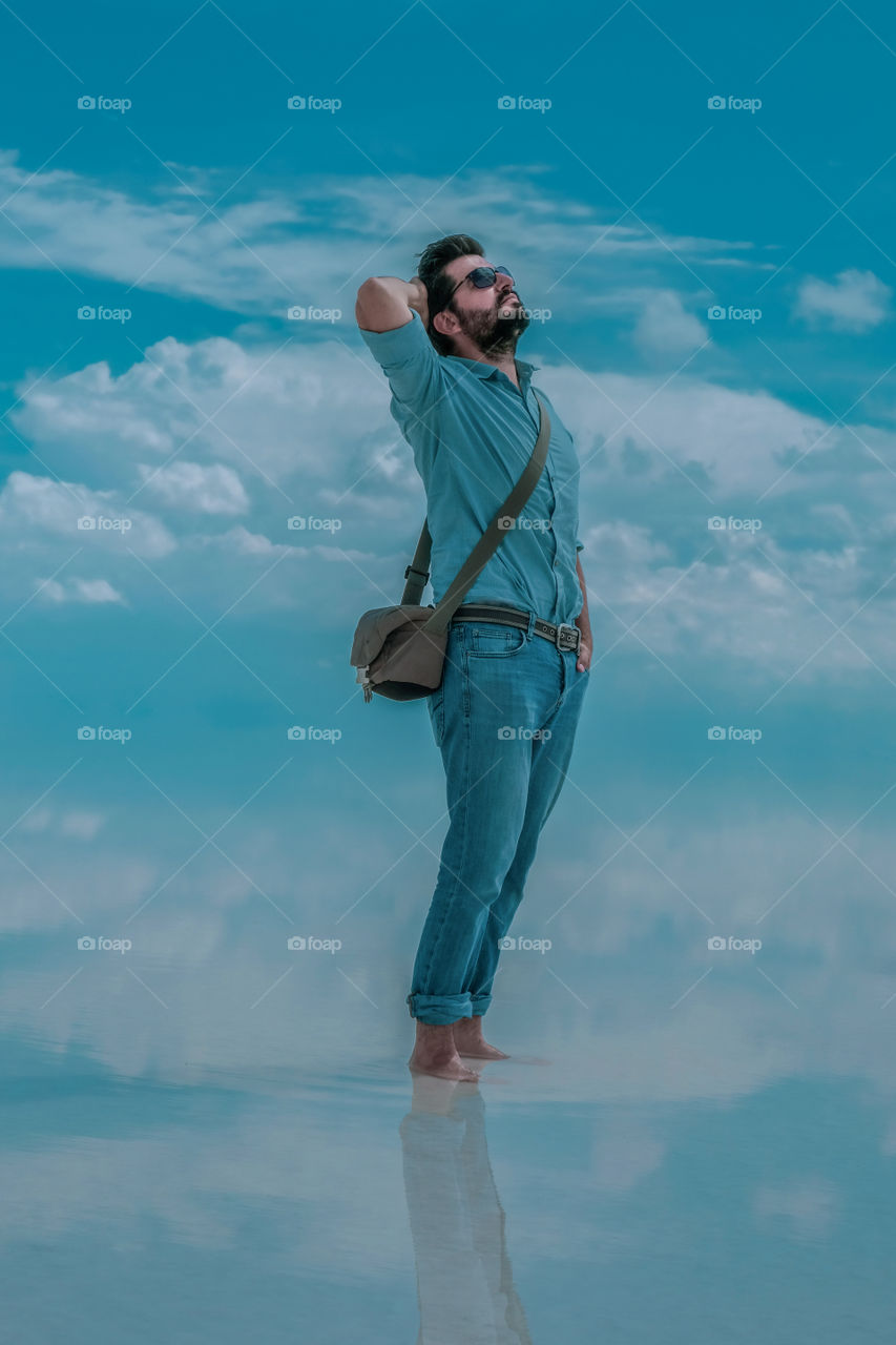 In the middle of clouds..