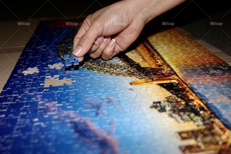 This is my hobby jigsaw puzzles 