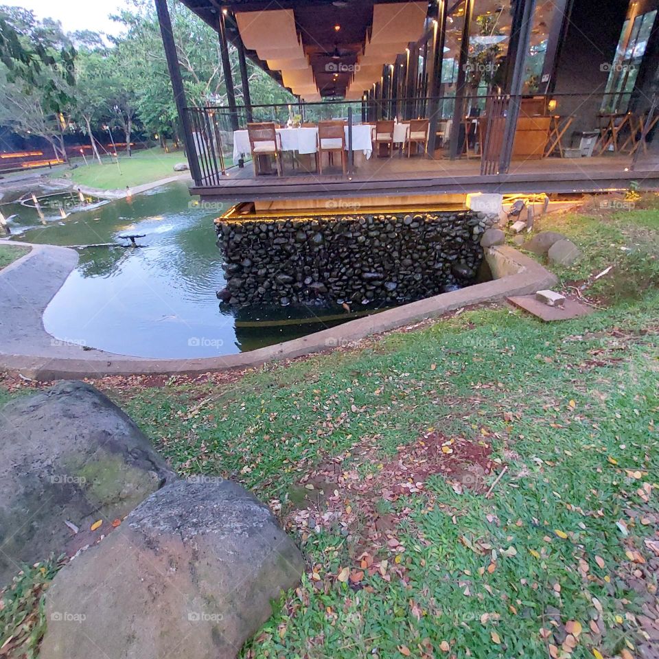 outdoor cafe with a beautiful and attractive design