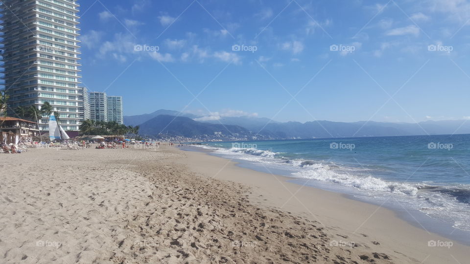 beautiful beach in Mexico
