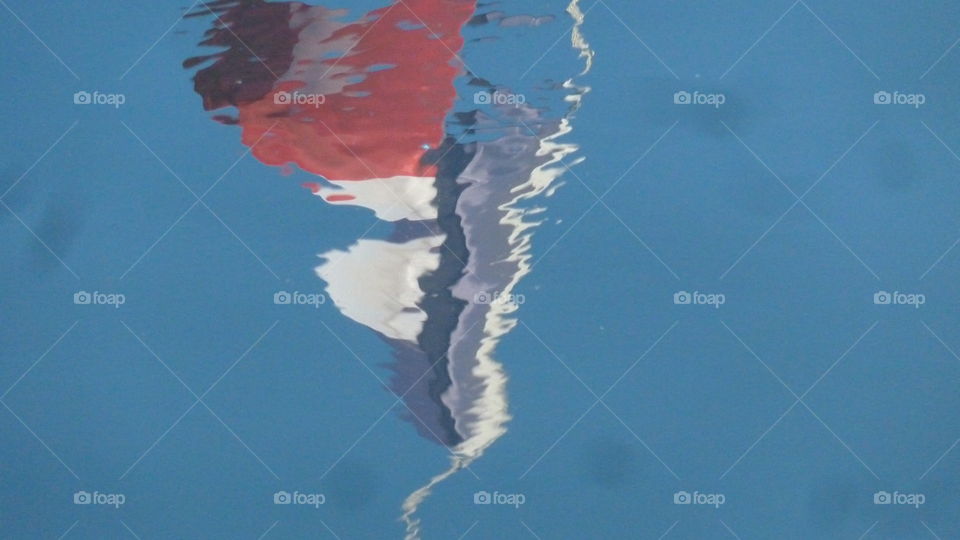 reflection in Honfleur old basin