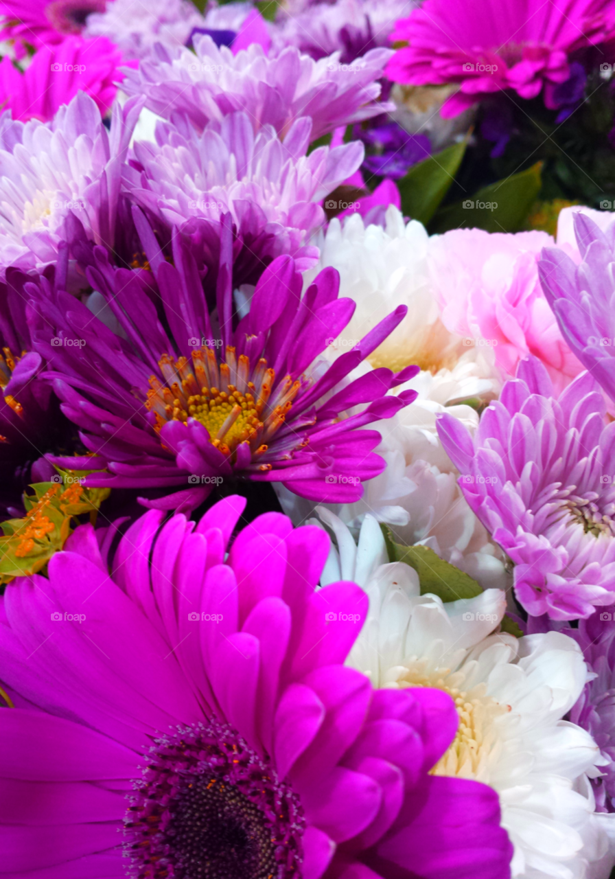 Purple, Pink & White Bouquet