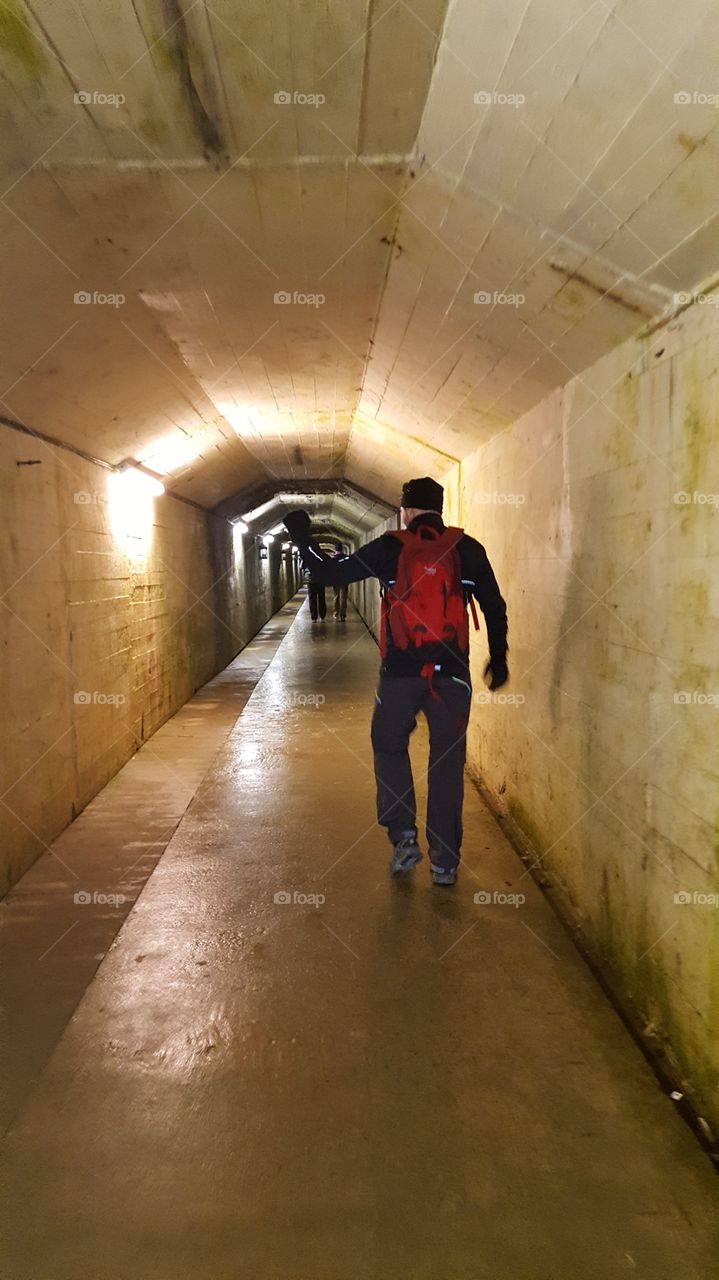 People, Tunnel, Subway System, Indoors, Hallway