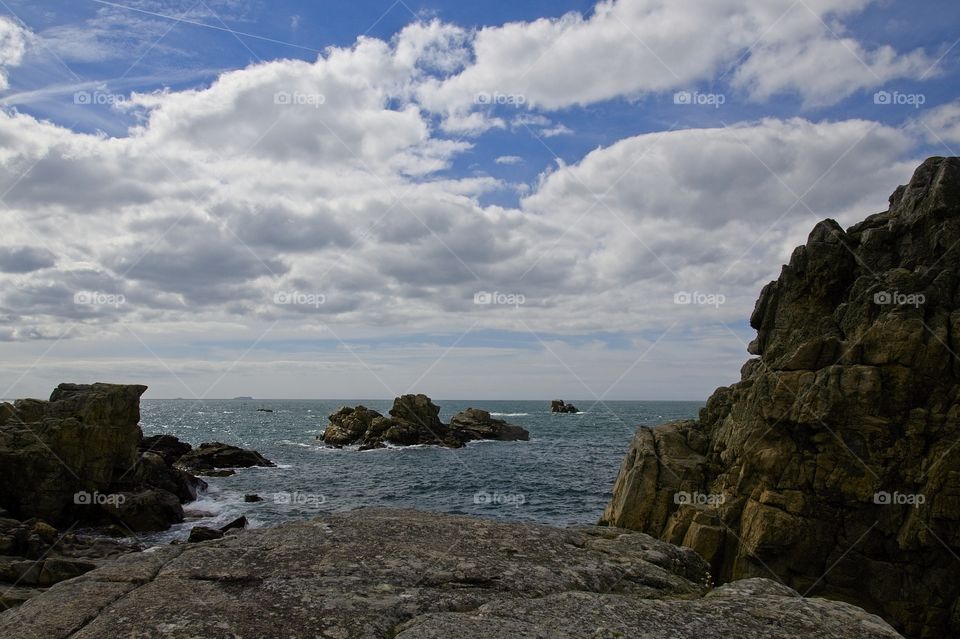 view of the coast of the sea