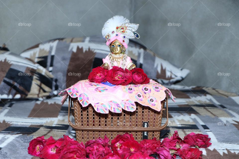 indian Lord krishan (bal gopal/laddu gopal)