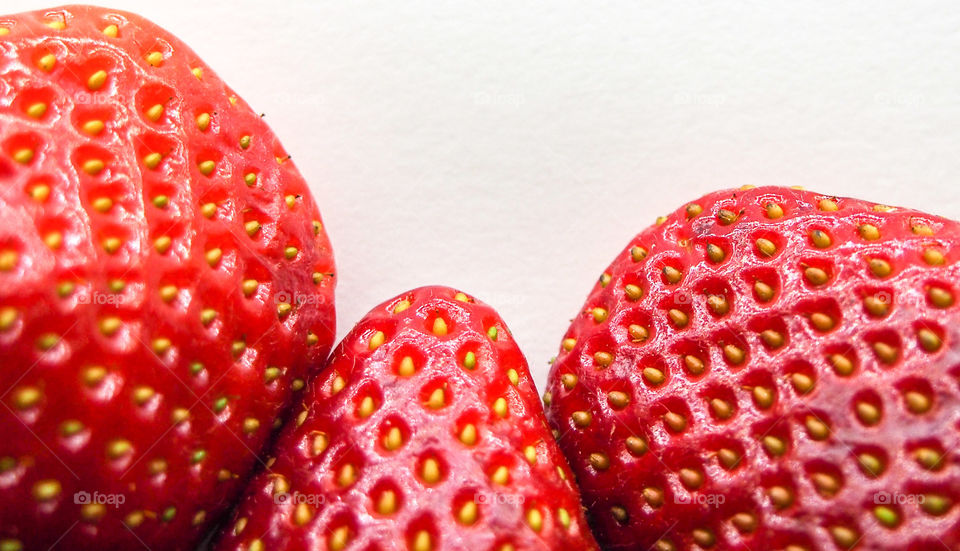 Close-up of red strawberries