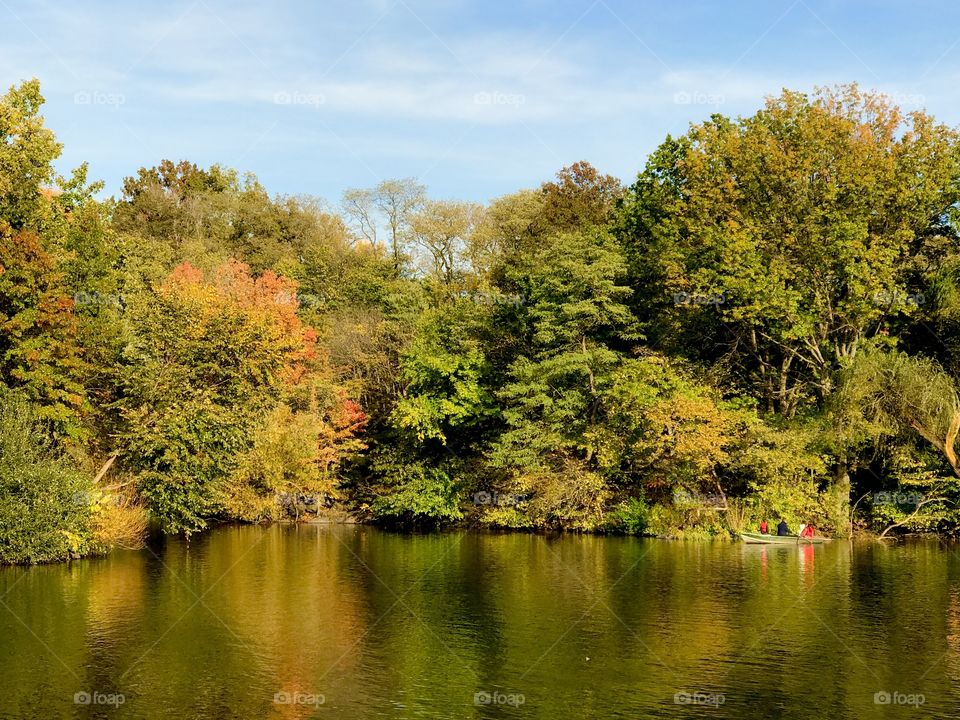 Scenic view of idyllic lake