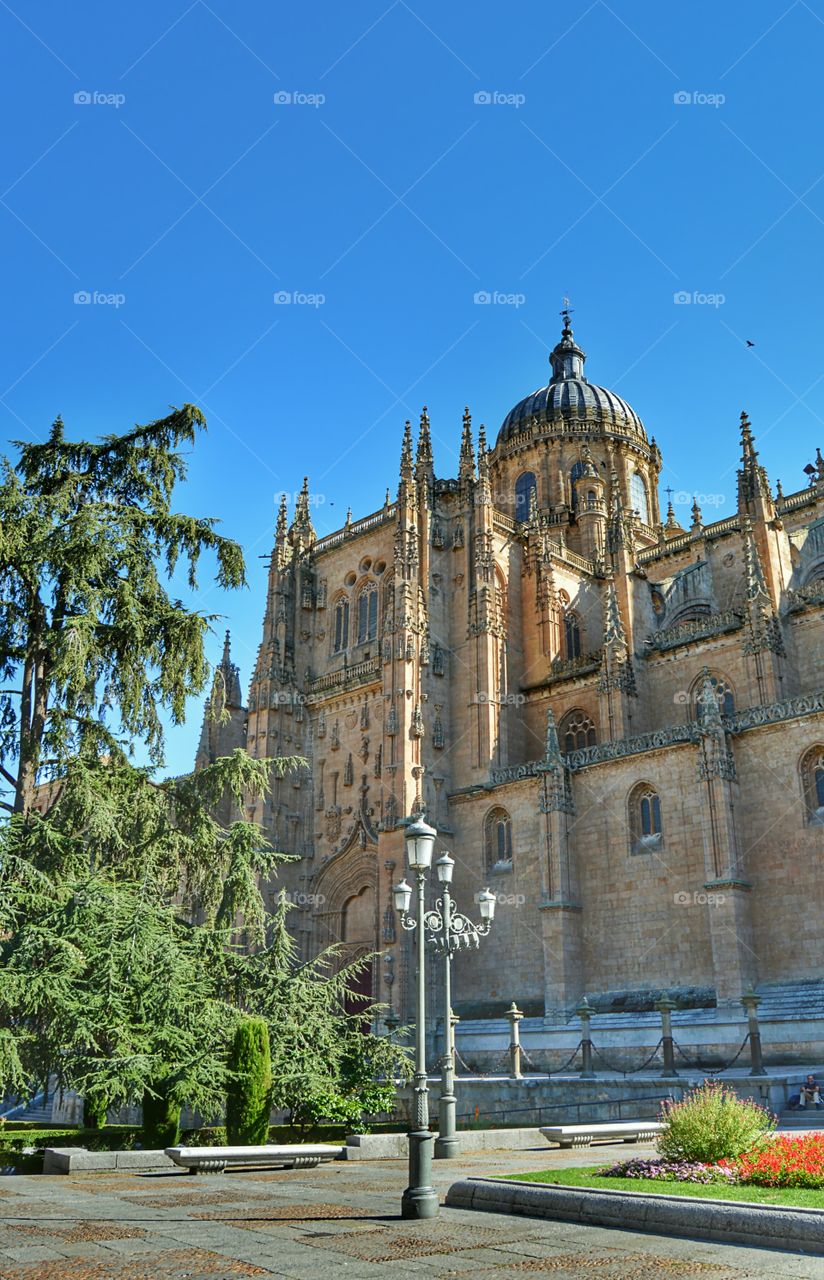New Cathedral, Salamanca. Exterior of New Cathedral, Salamanca