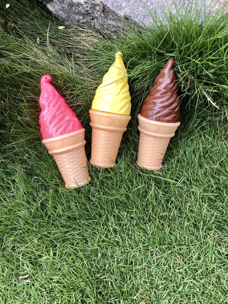 Ice cream toy on the grass