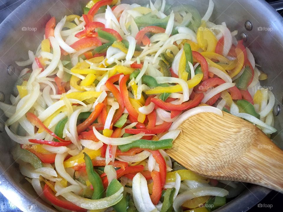 Onions and Peppers