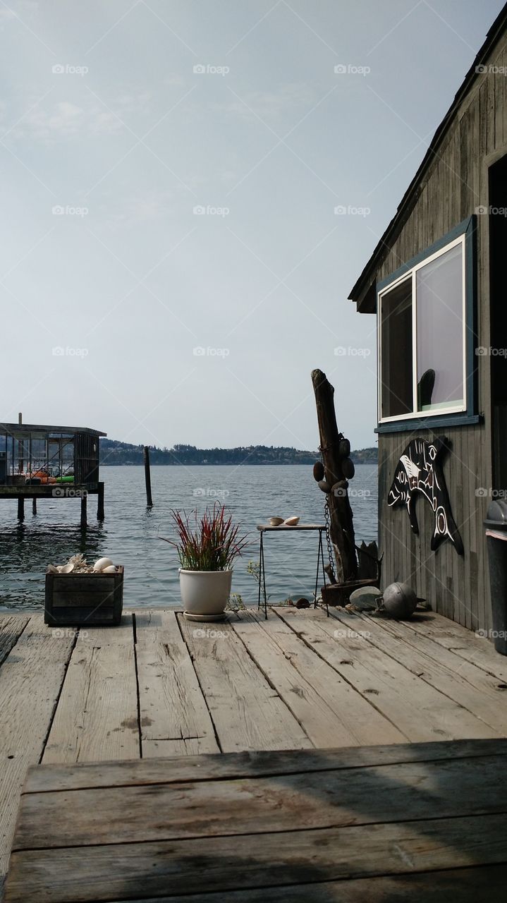 Beach Cabin View. Sequim, WA