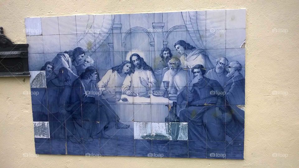 Senta Ceia em Azulejos Portugueses