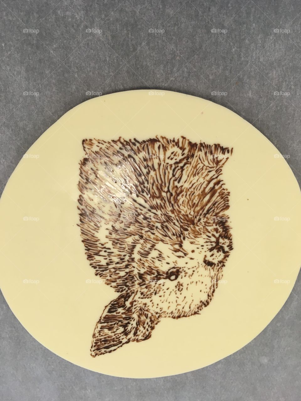 Chocolate bunny decoration 