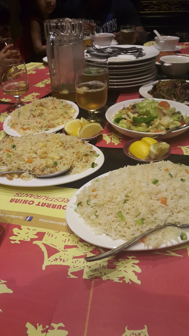 with delicious food
