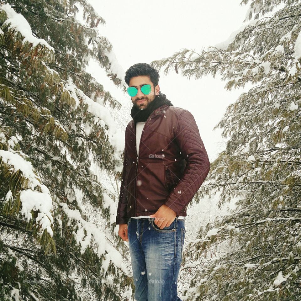 true nature 🌨️ snowy cold ❄️ 
📸 Muneeb bhat