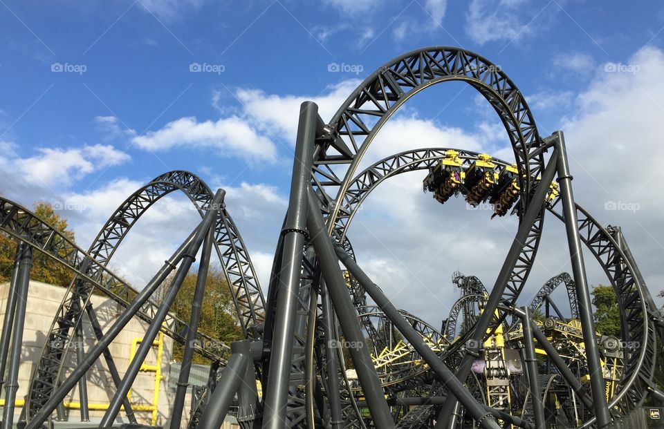 The Smiler at Alton Towers. Rollercoaster 