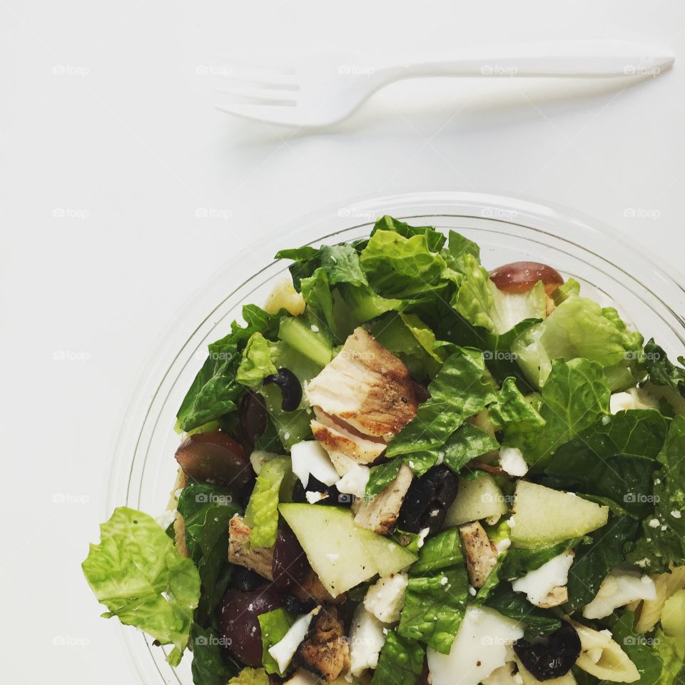 Healthy. A picture of a salad I ate. 