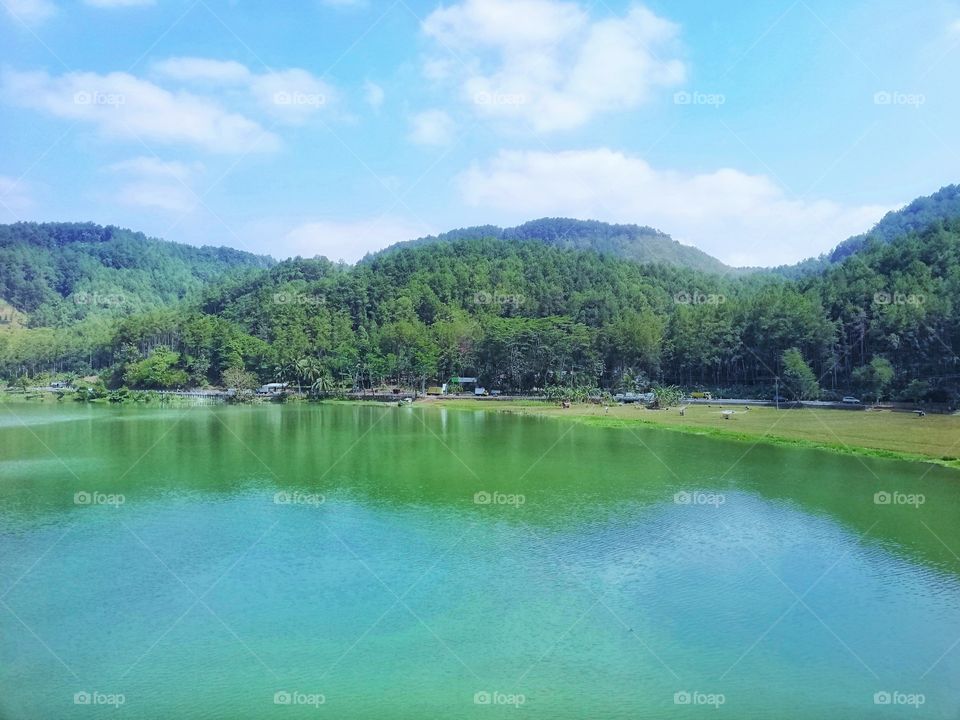 picture was taken from the inside of moving train