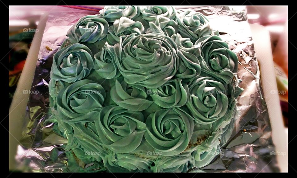 rose cake. rose cake