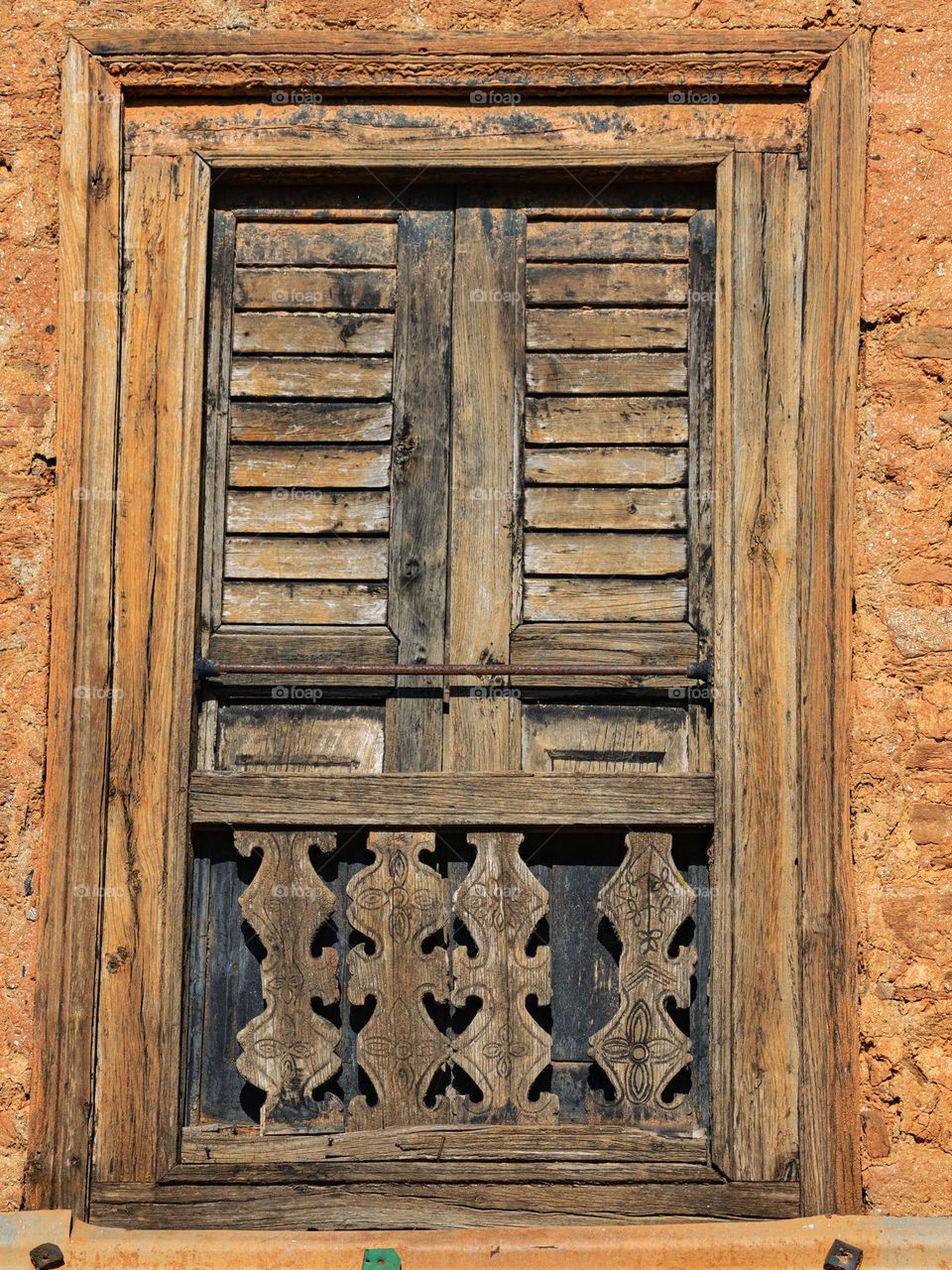 Traditional wooden window
