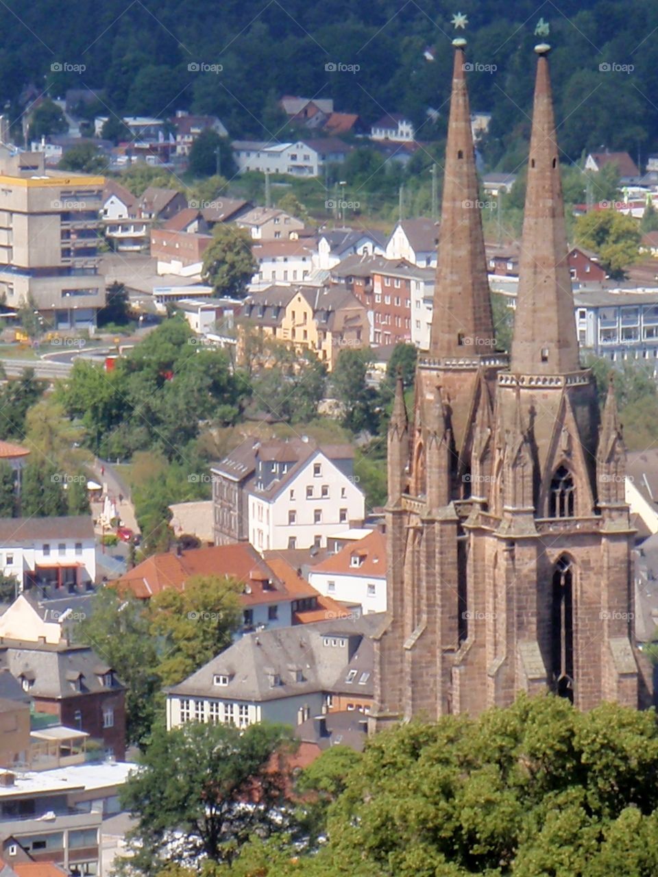 The Cathedral . A church in Marburg