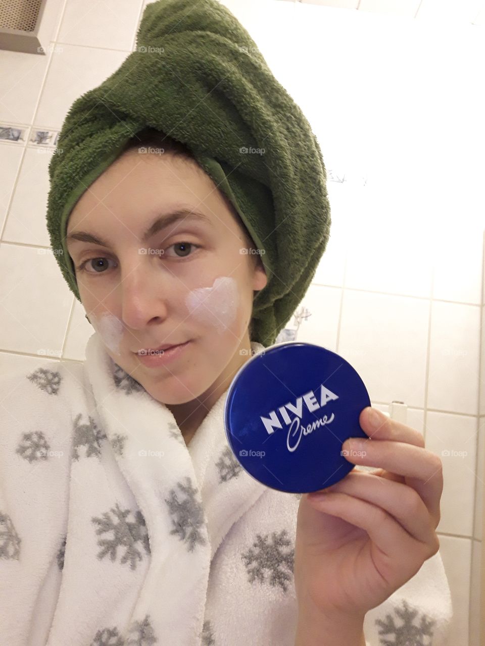 Skincare treatment with Nivea