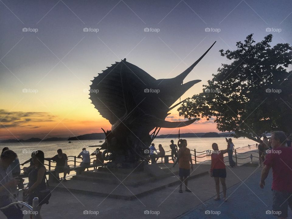 Fish Statues by the beach 