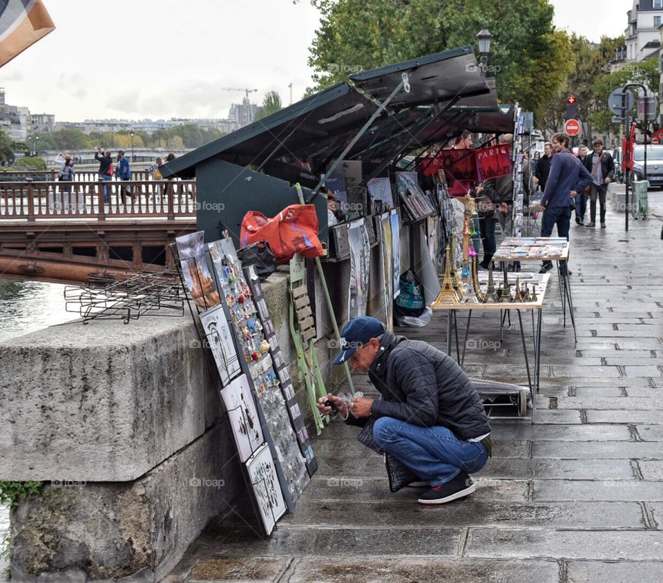 Along the seine