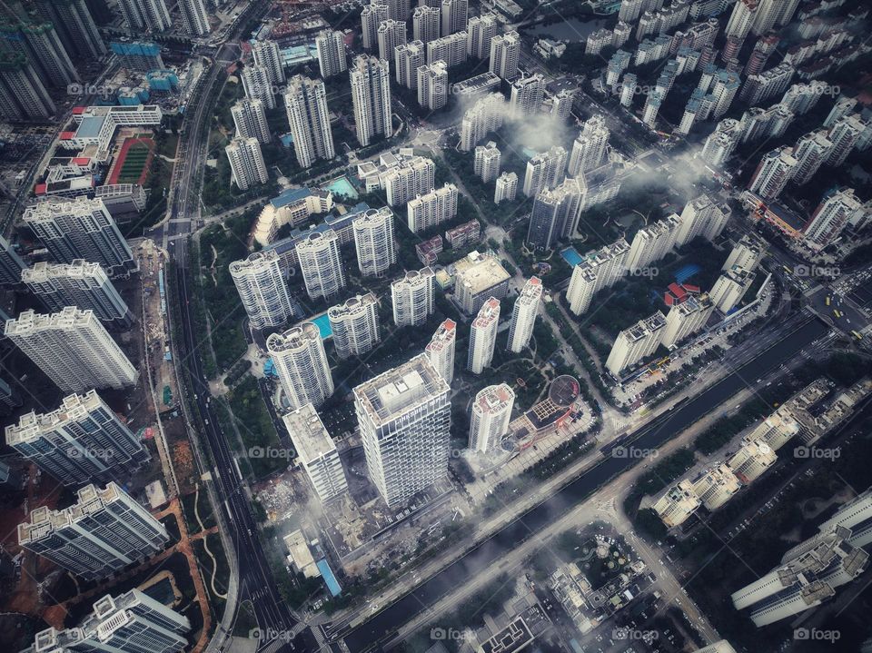 Big City Under the clouds 