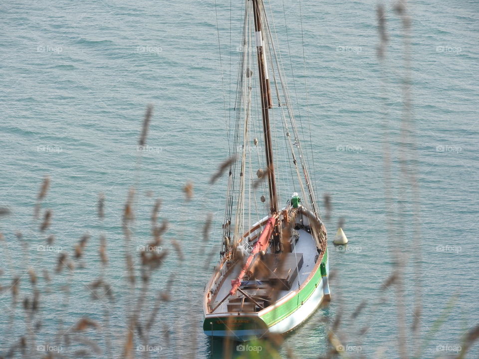 Little boat on the sea
