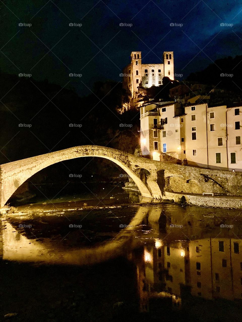 Dolceacqua's Ponte Vecchio
in Dolceacqua, Italy. This medieval bridge was immortalized by Claude Monet in two of his paintings. 