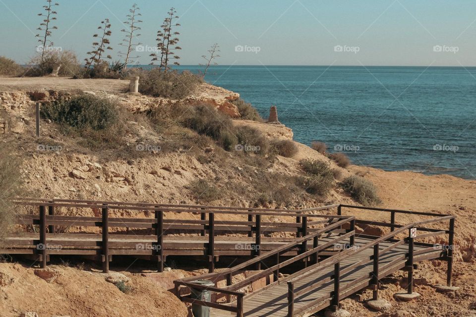 Stairs near the sea