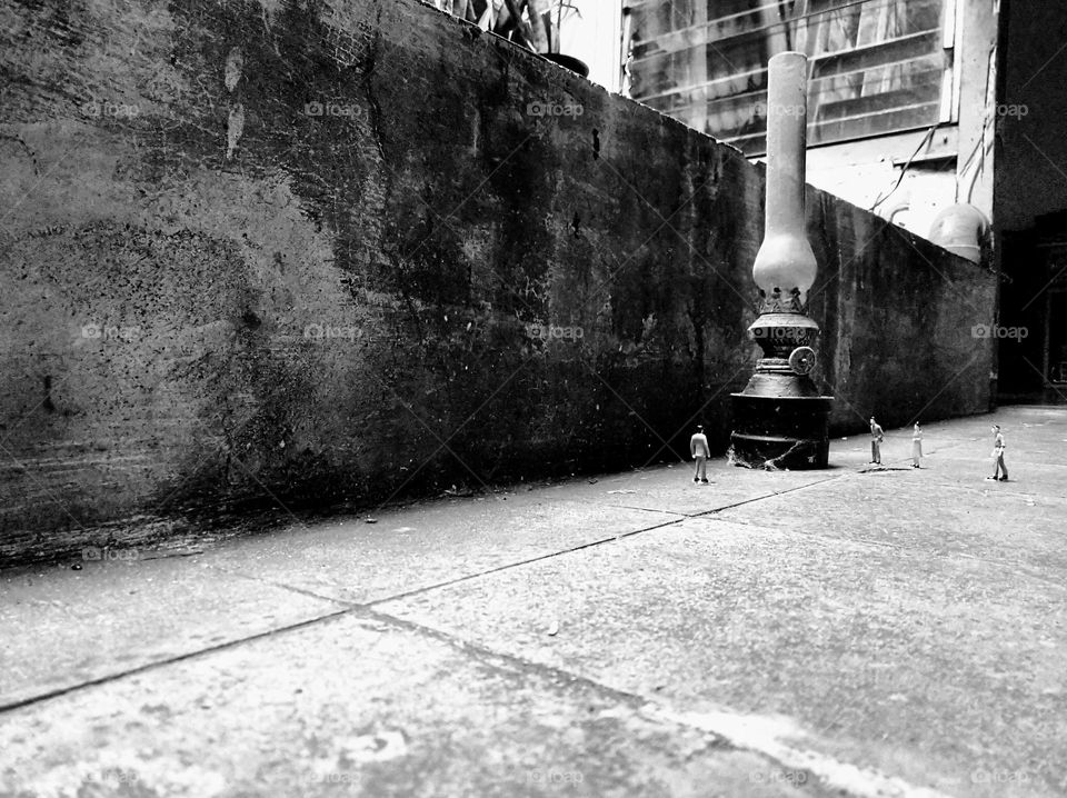 The world of Liliput, traditional ancient lamp