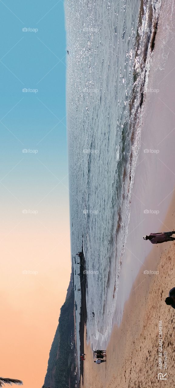 Goa baga Beach enjoying with friends in summer vacation