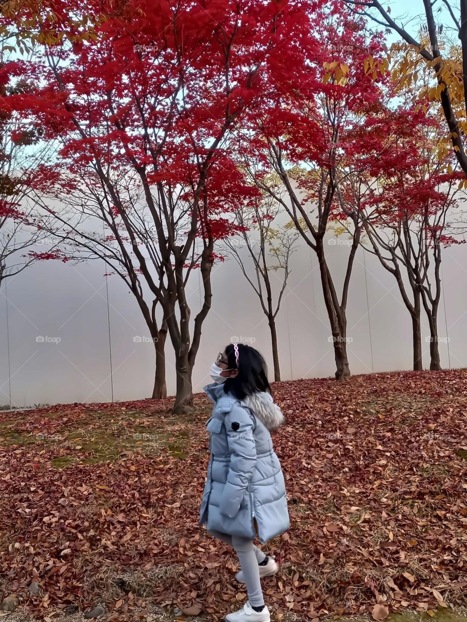 fresh air, beautifull scenery. its the perfect day and perfect place for her. she loves being outside even in this  weather.